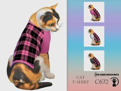 CAT T-Shirt C672 By Turksimmer Sims 4 CC