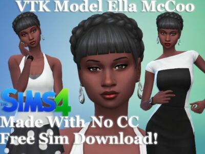 Cc-Free Ella Mccoo Free Download By VTK Sims 4 CC