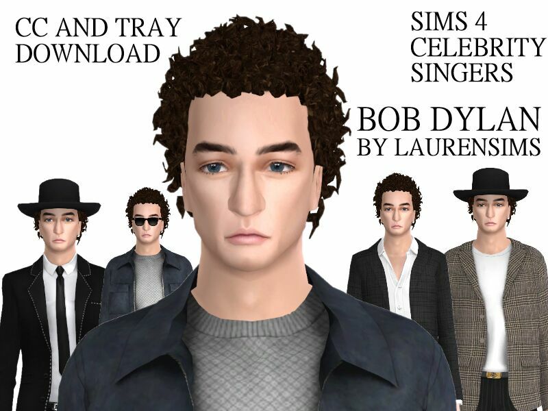 Celebrity Singers: BOB Dylan!!! By Laurensims Sims 4 CC