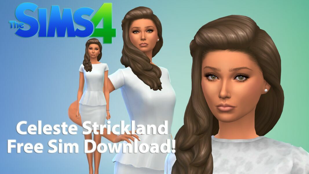 Celeste Strickland Free SIM Download By VTK Sims 4 CC