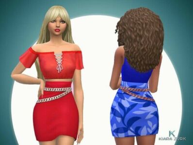 Chain Skirt Sims 4 CC