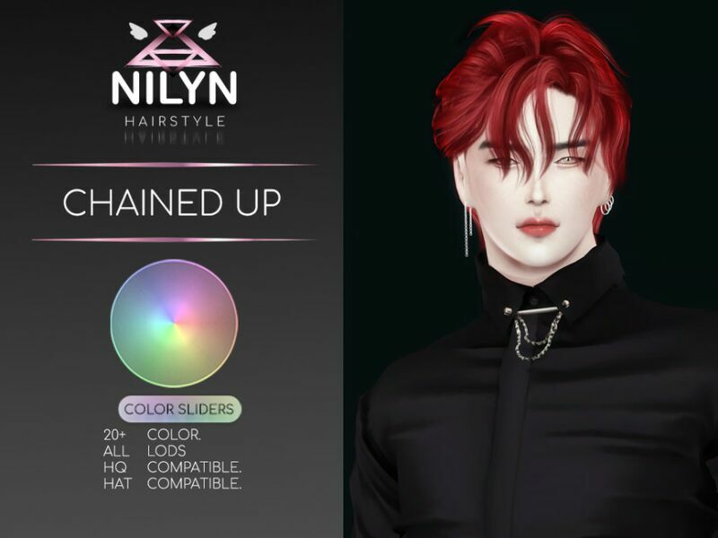 Chained UP Hair – NEW Mesh By Nilyn Sims 4 CC