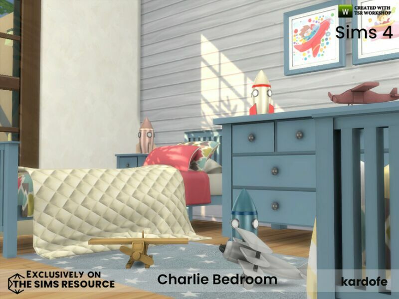 sims 4 cc charlie bedroom by kardofe 4