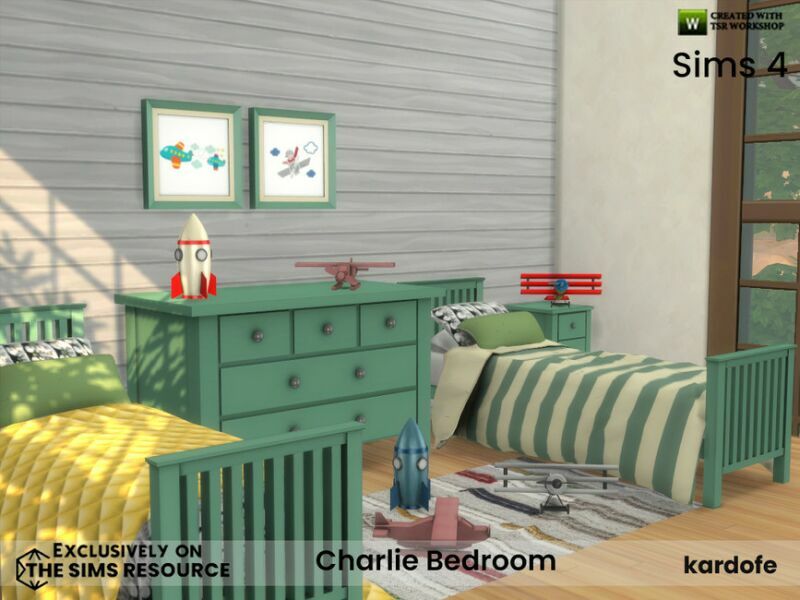 sims 4 cc charlie bedroom by kardofe 6