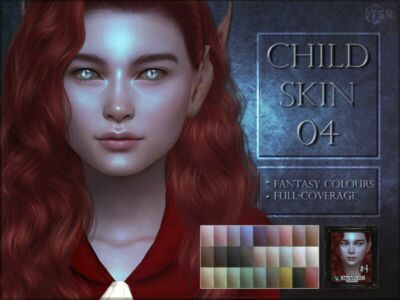 Child Skin 04 – Fantasy Colours By Remussirion Sims 4 CC