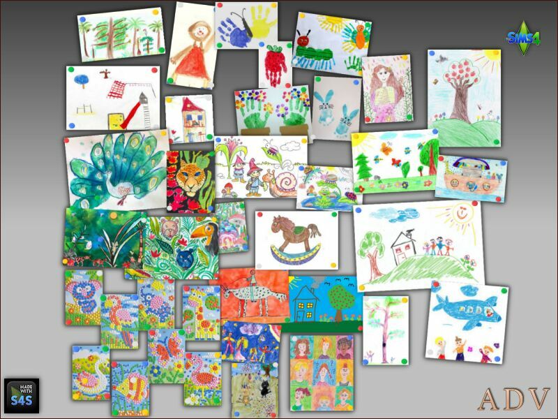 Children Paintings Sims 4 CC