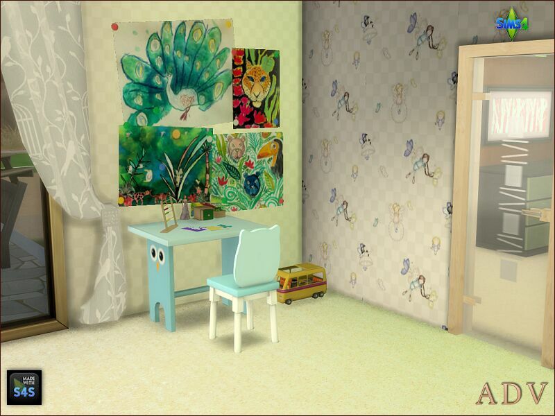 sims 4 cc children paintings 11