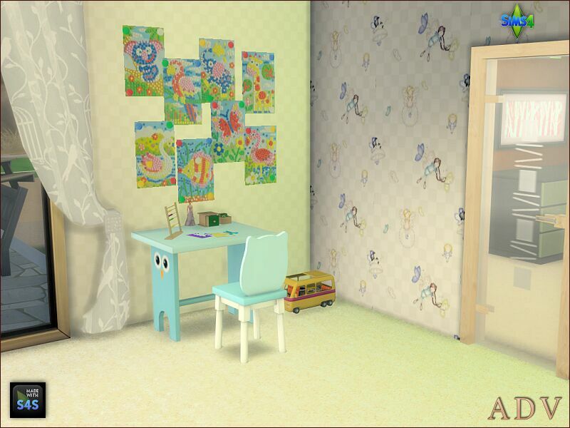 sims 4 cc children paintings 9