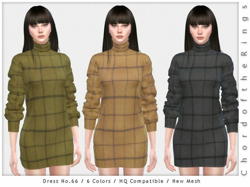 Chordoftherings Dress NO.66 By Chordoftherings Sims 4 CC