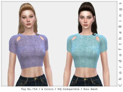 Chordoftherings TOP NO.154 By Chordoftherings Sims 4 CC