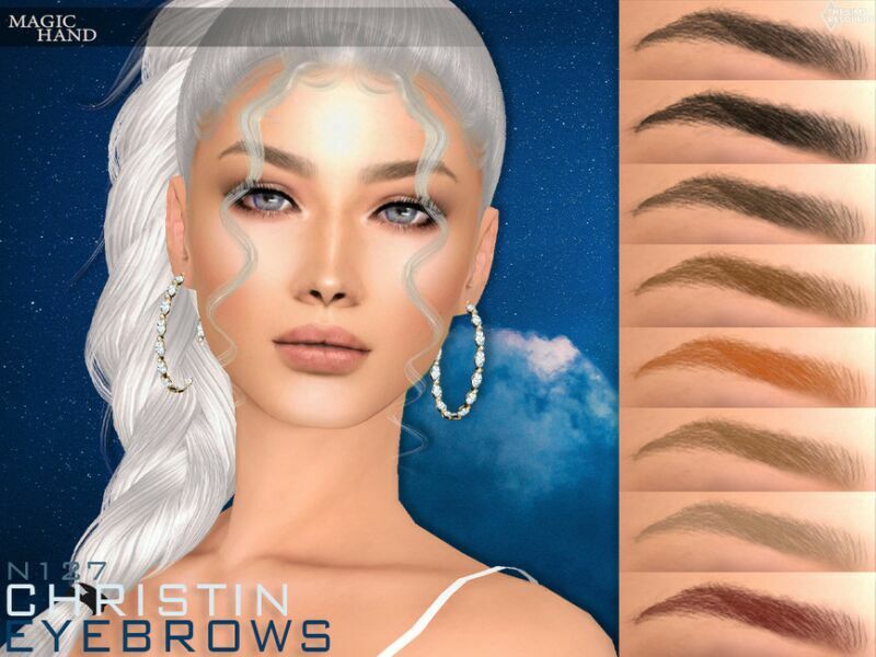 Christin Eyebrows N127 By Magichand Sims 4 CC