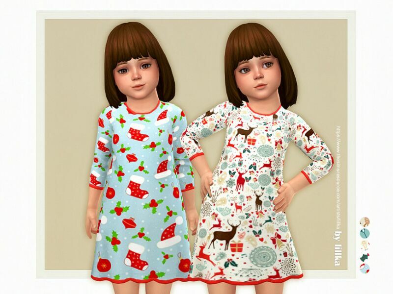 Christmas Nightwear By Lillka Sims 4 CC