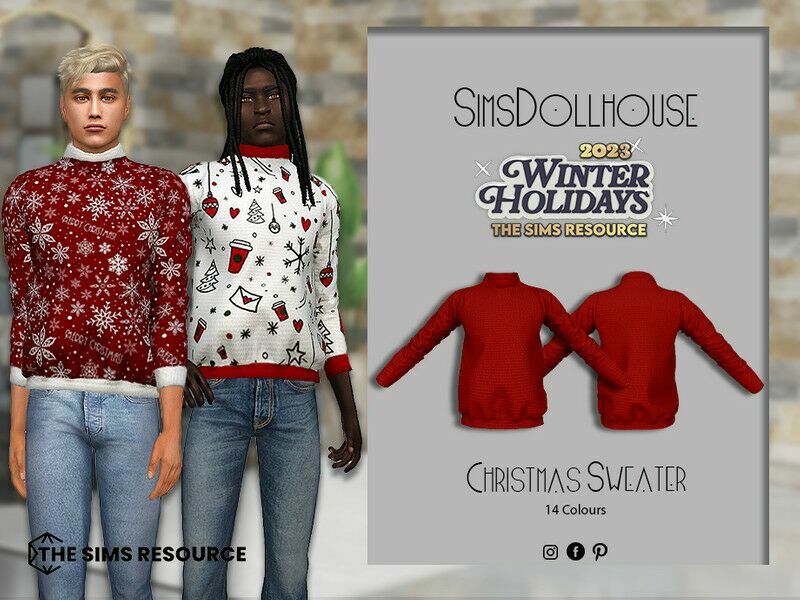 Christmas Sweater (Version 2) Sims 4 CC