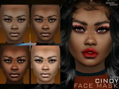 Cindy Face Mask N09 [Patreon] By Magichand Sims 4 CC