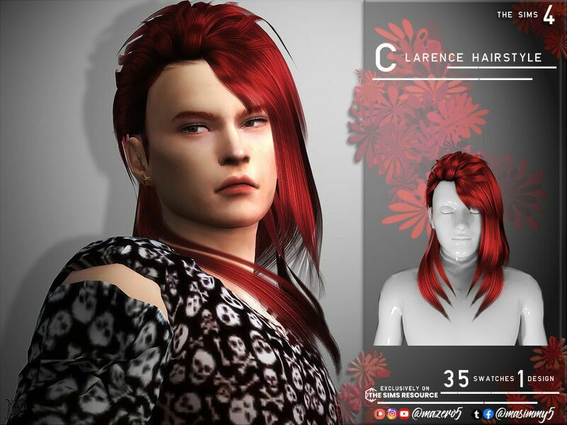 Clarence Hairstyle By Mazero5 Sims 4 CC