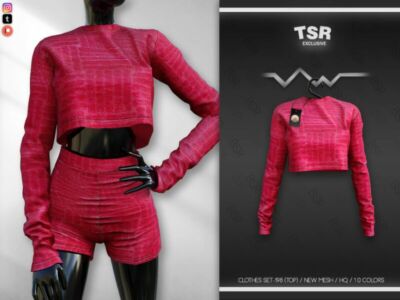 Clothes SET-198 (TOP) BD650 By Busra-Tr Sims 4 CC