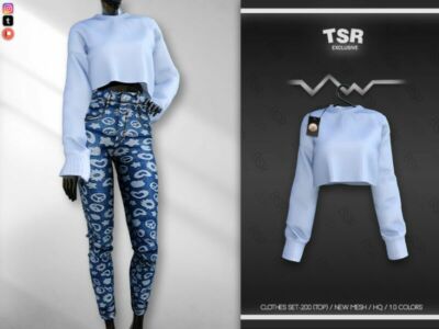 Clothes SET-200 (TOP) BD655 By Busra-Tr Sims 4 CC