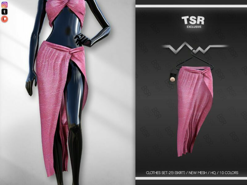 Clothes SET-213 (Skirt) BD682 By Busra-Tr Sims 4 CC