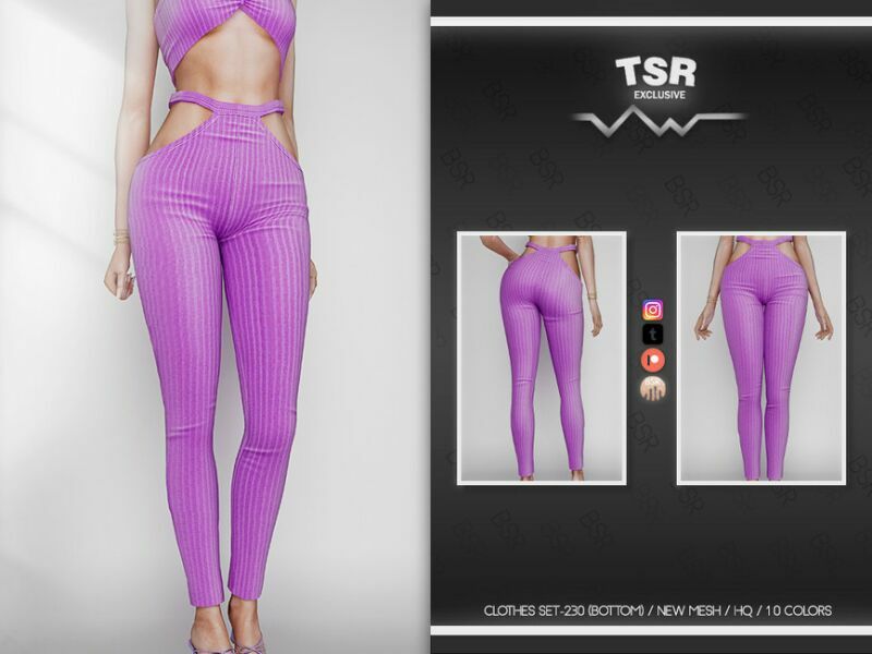 Clothes SET-230 (Bottom) BD718 By Busra-Tr Sims 4 CC