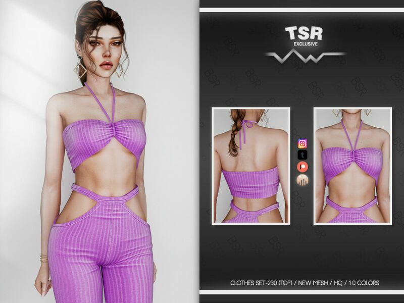 Clothes SET-230 (TOP) BD717 By Busra-Tr Sims 4 CC