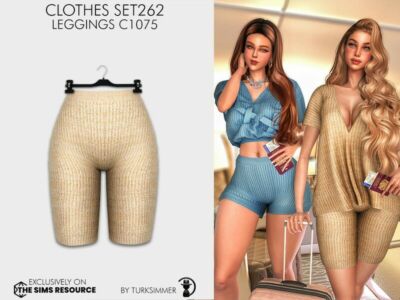 ‘Clothes SET262 – Leggings C1075 / Everyday’ Sims 4 CC