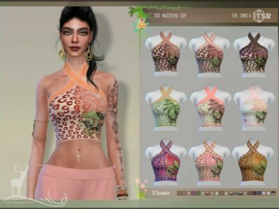 Clothing Female Teenadultelder Everyday Nucifera TOP Sims 4 CC