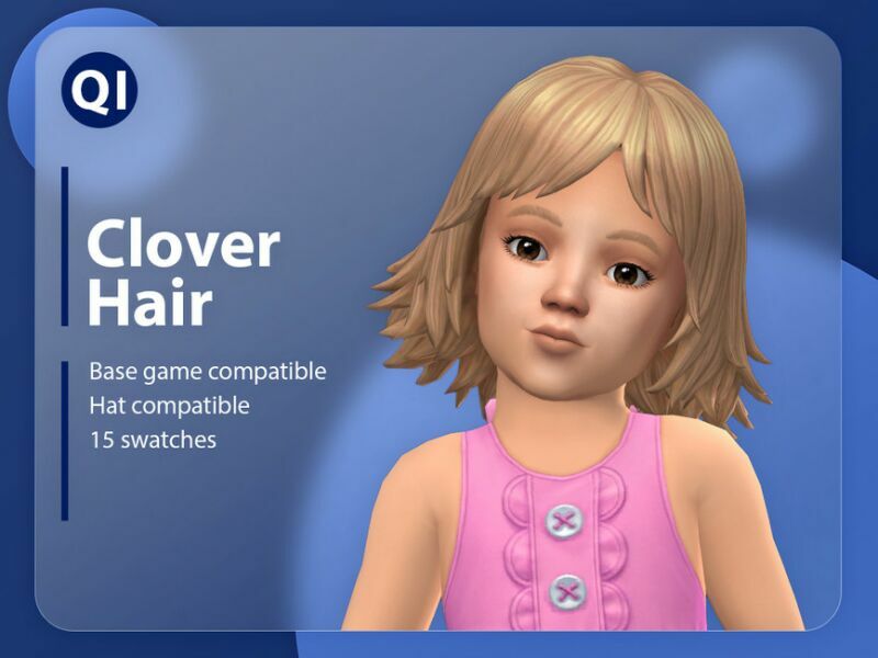 Clover Hair By Qicc Sims 4 CC