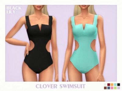 Clover Swimsuit Sims 4 CC