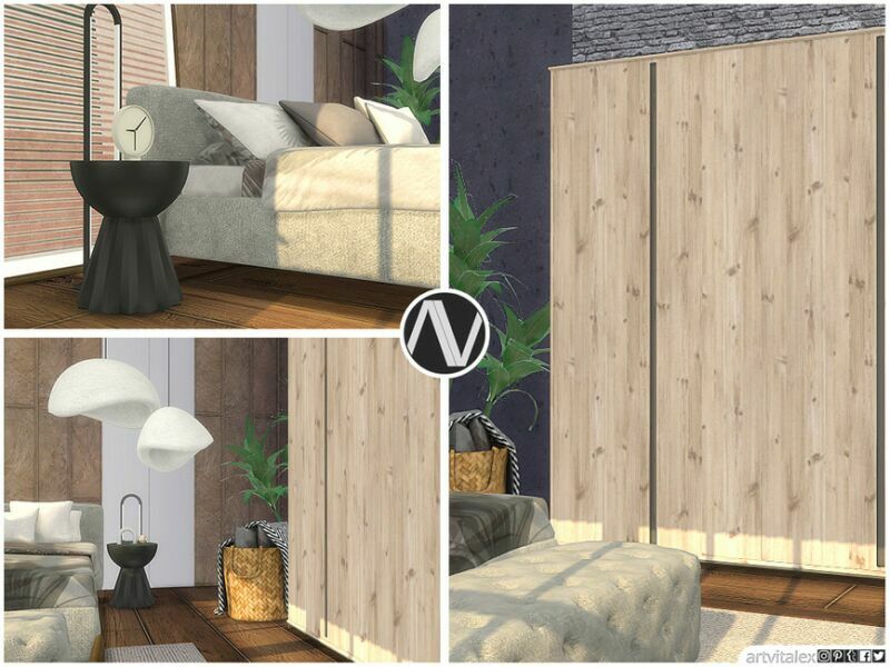 sims 4 cc clovis bedroom by artvitalex 2