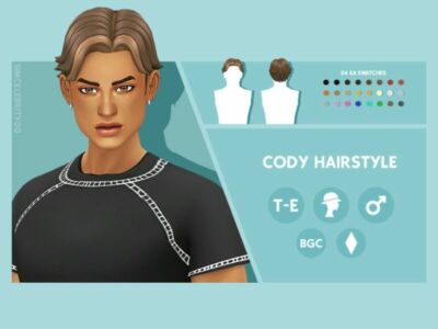 Cody Hairstyle By Simcelebrity00 Sims 4 CC