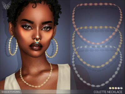 Colette Necklace By Feyona Sims 4 CC