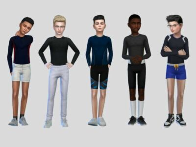 Compression Shirt Boys By Mclaynesims Sims 4 CC