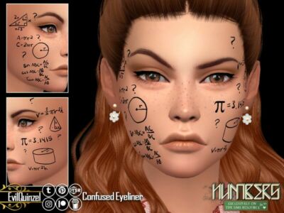 Confused Eyeliner Sims 4 CC