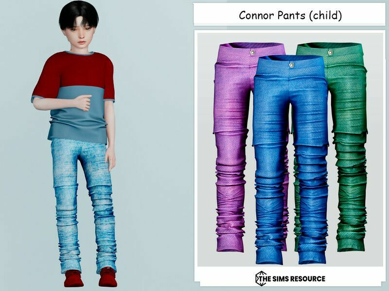 Connor Pants (Child) By Couquett Sims 4 CC