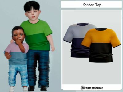 Connor TOP (Toddler) By Couquett Sims 4 CC