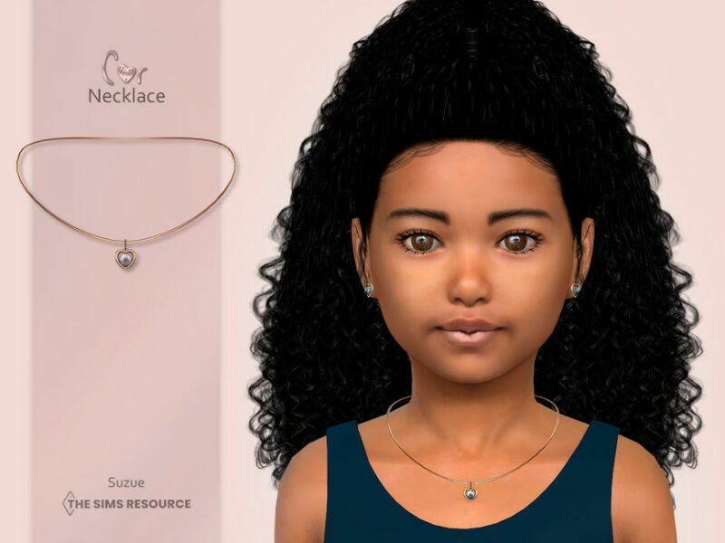 COR Necklace Child By Suzue Sims 4 CC