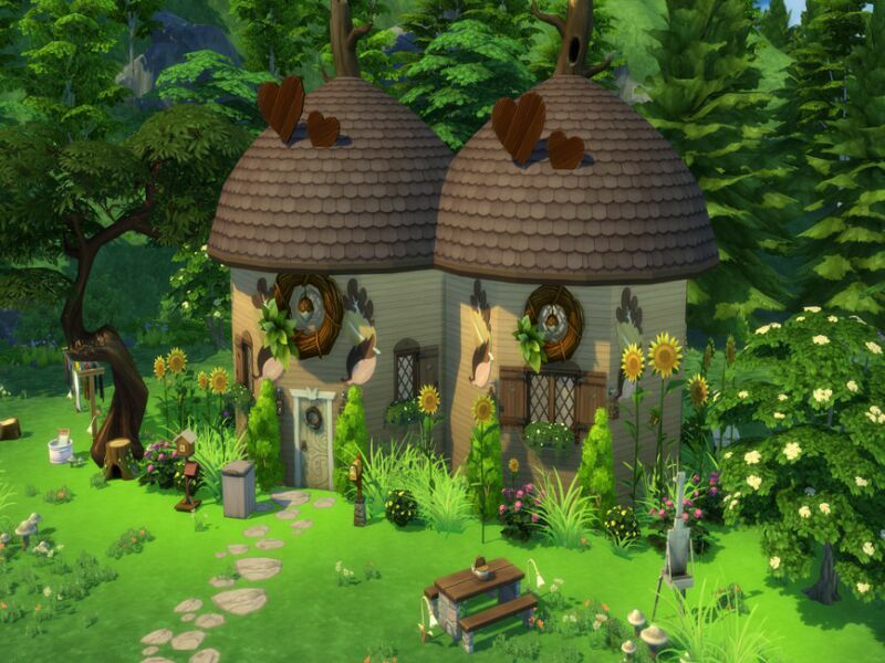 sims 4 cc cottage acorns by susancho93 2