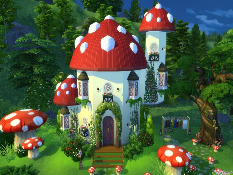 Cottage (Toadstool) By Susancho93 Sims 4 CC