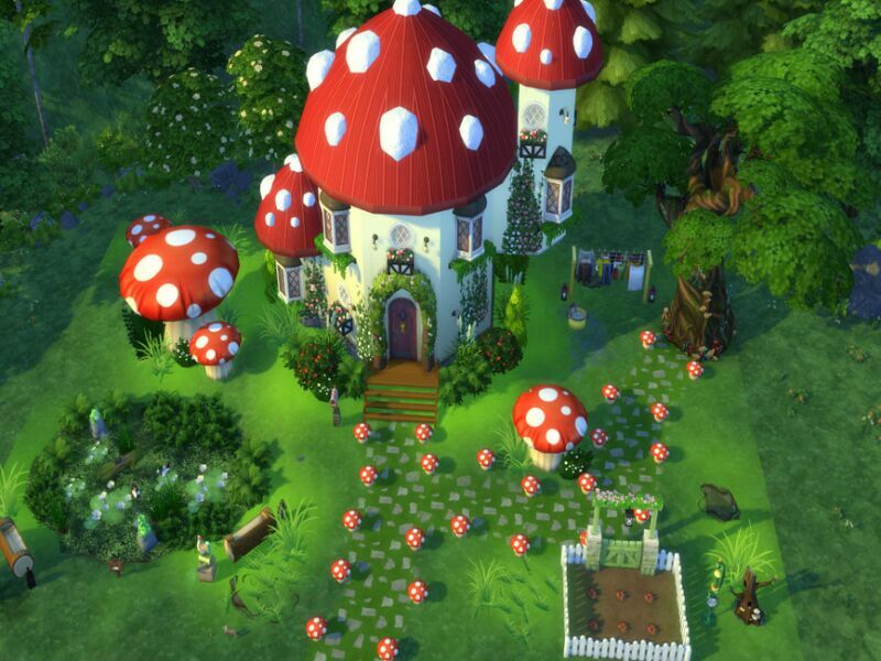 sims 4 cc cottage toadstool by susancho93 2