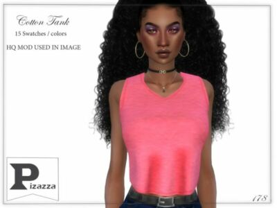 Cotton Tank By Pizazz Sims 4 CC