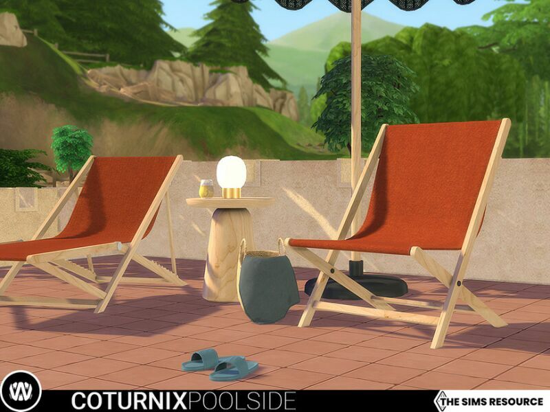 sims 4 cc coturnix poolside by wondymoon 2