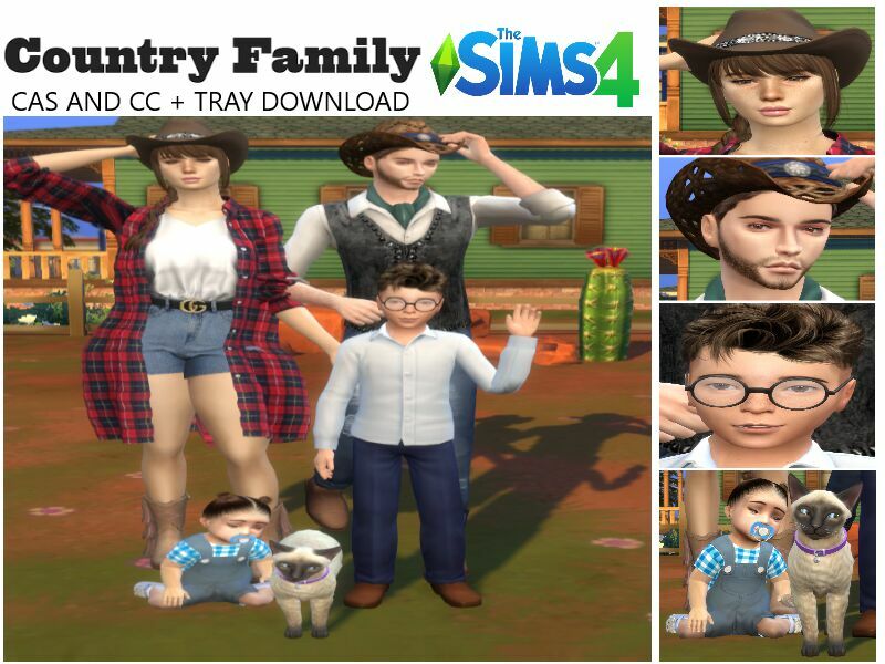 Country Family [Montgomery Family] By Laurensims Sims 4 CC