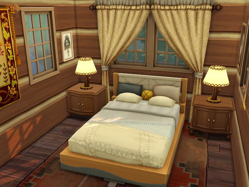 sims 4 cc cozy log house no cc by flubs79 6