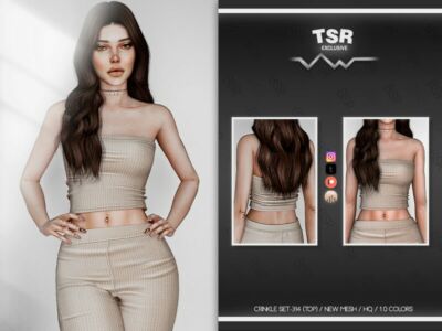 Crinkle SET-314 (TOP) BD895 By Busra-Tr Sims 4 CC