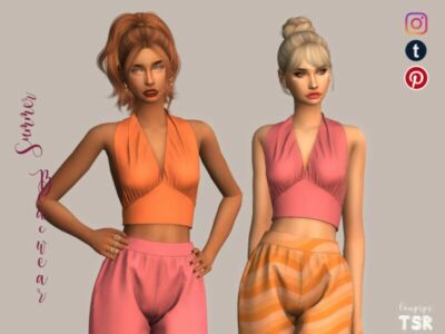 Cropped TOP – TP456 By Laupipi Sims 4 CC