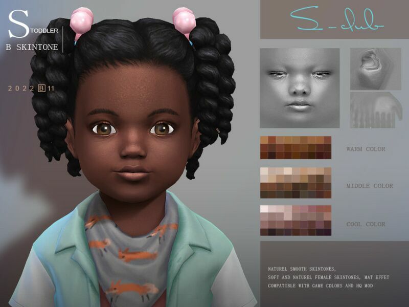 sims 4 cc cute toddler overlay skintone by s club by s club 2