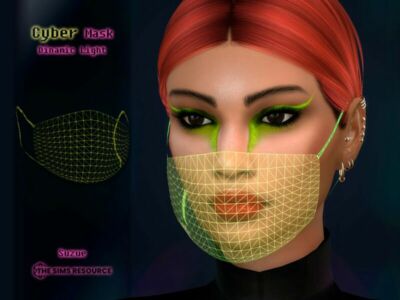 Cyber Mask By Suzue Sims 4 CC