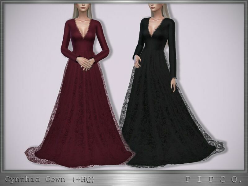 Cynthia Gown. By Pipco Sims 4 CC