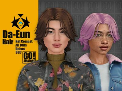 Da-Eun Hair By Goamazons Sims 4 CC