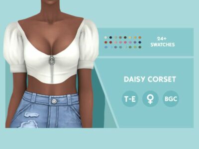 Daisy Corset By Simcelebrity00 Sims 4 CC